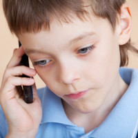 child on phone