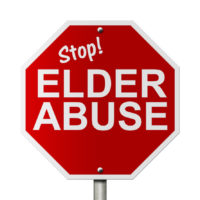 Stop Elder Abuse Stop Sign