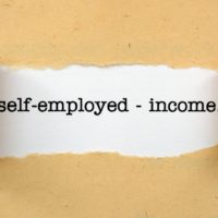 Paper that reads Self-Employed income