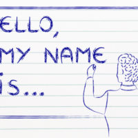 Hello my name is sign