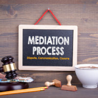 Court props related to mediation process