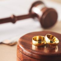 Divorce decree form with ring